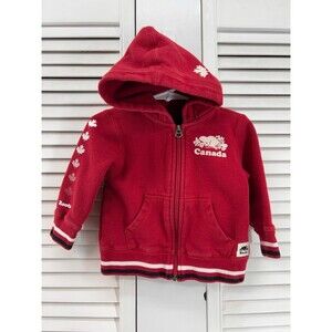 Roots size 12-18M red  zip up hoodie